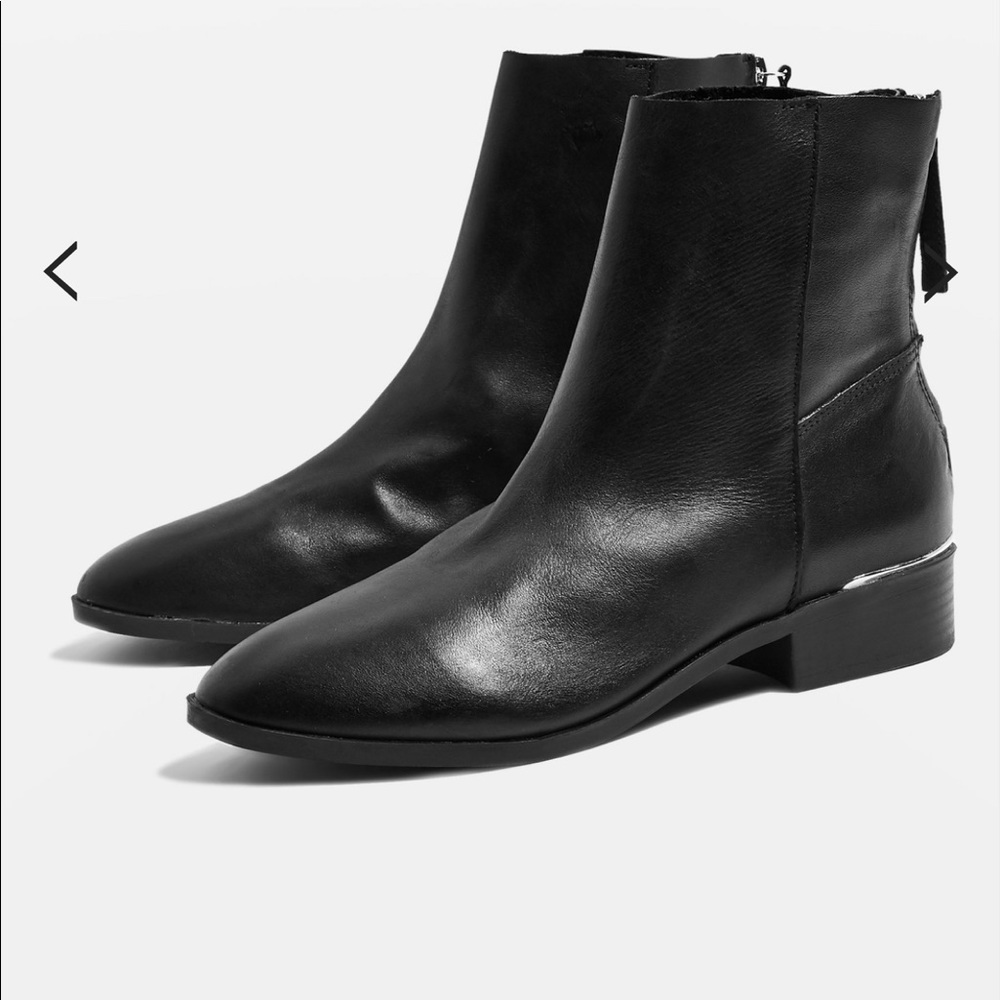 Topshop Koko Unlined leather boots